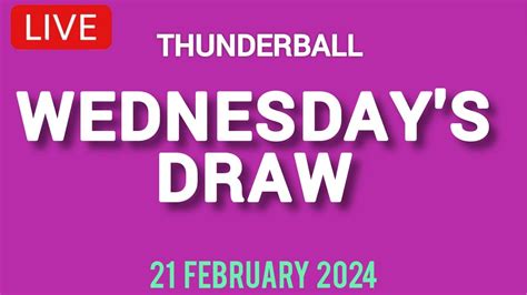 wednesday thunderball results|Thunderball draw details .